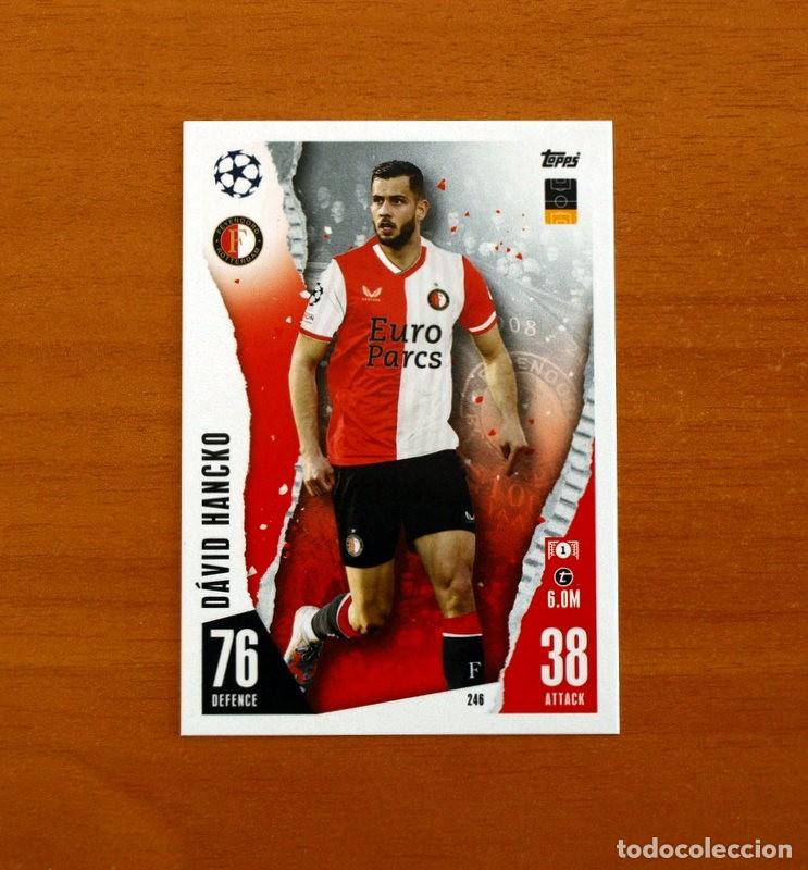 Cromos de f&uacute;tbol: Feyenoord -N&ordm; 246 D&aacute;vid Hancko -Topps Match Attax Trading Card Game 2023-2024-23-24