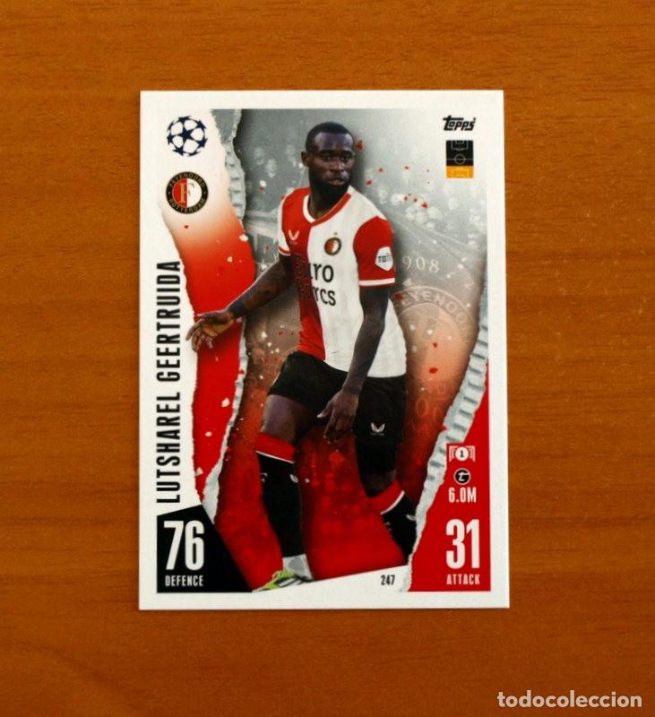 Cromos de f&uacute;tbol: Feyenoord -N&ordm; 247 Lutsharel Geertruida -Topps Match Attax Trading Card Game 2023-2024-23-24