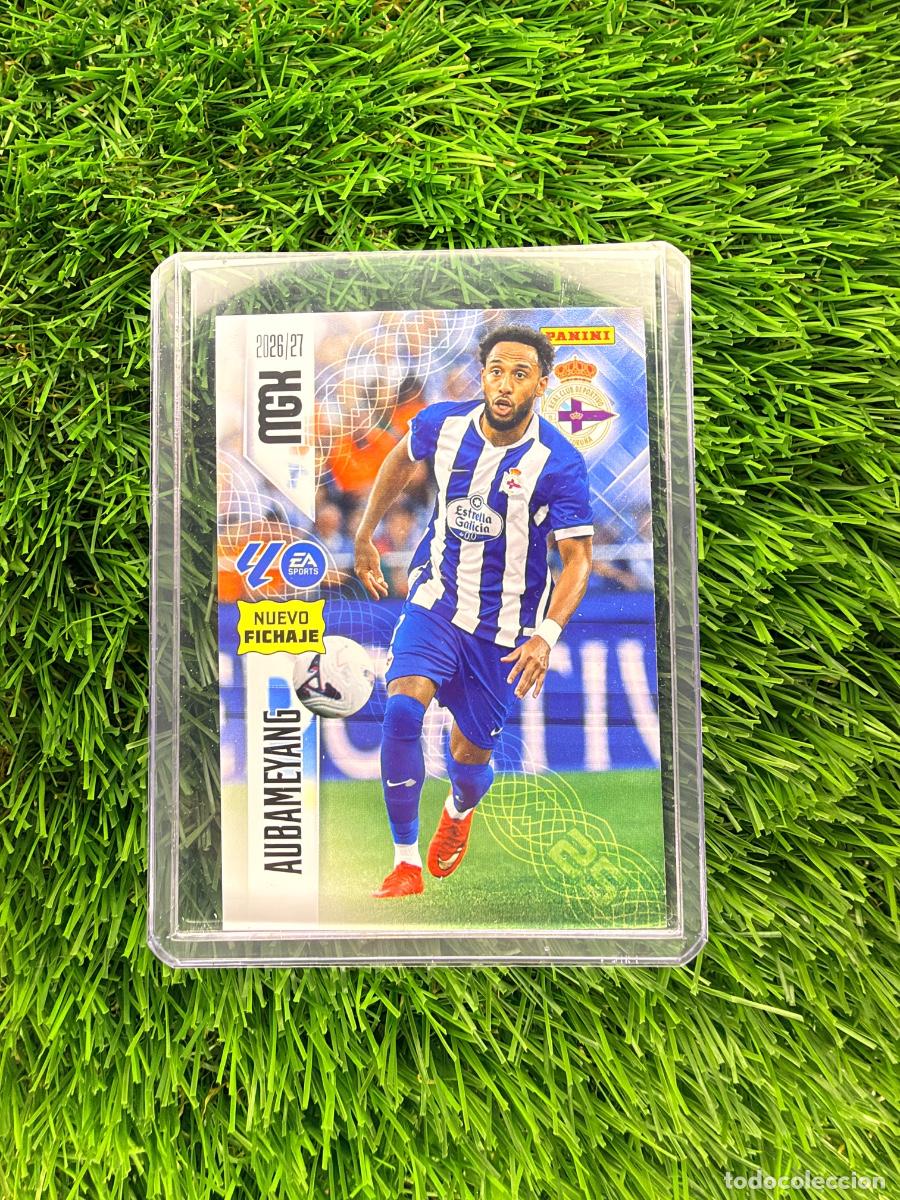 Cromos de f&uacute;tbol: N&ordm; 485 Aubameyang Nuevos Fichajes RC Deportivo Megacracks 26 27