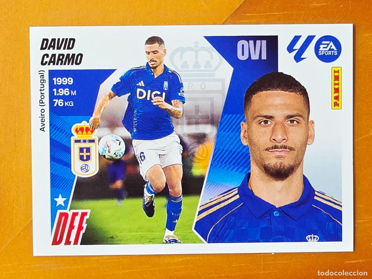 Cromos de f&uacute;tbol: &Uacute;ltimos Fichajes 61 David Carmo, Real Oviedo, Panini Ediciones Liga Este 2025 2026 25 26