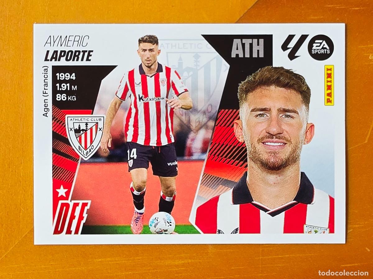 Cromos de f&uacute;tbol: &Uacute;ltimos Fichajes 66 Aymeric Laporte, Athletic Club Bilbao Panini Ediciones Liga Este 2025 2026 25 26