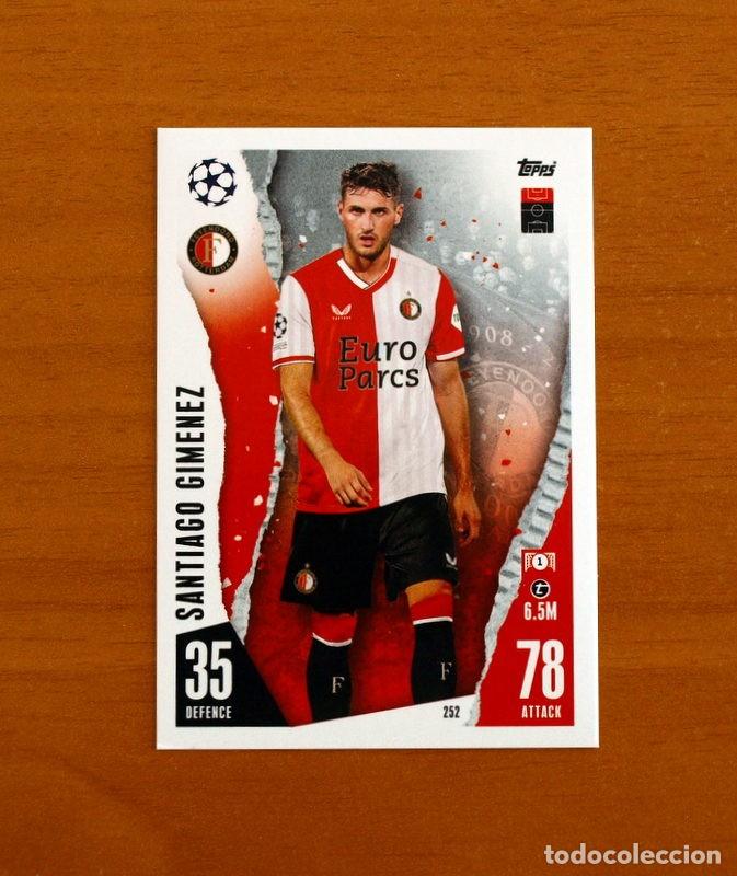 Cromos de f&uacute;tbol: Feyenoord -N&ordm; 252 Santiago Gim&eacute;nez -Topps Match Attax Trading Card Game 2023-2024-23-24
