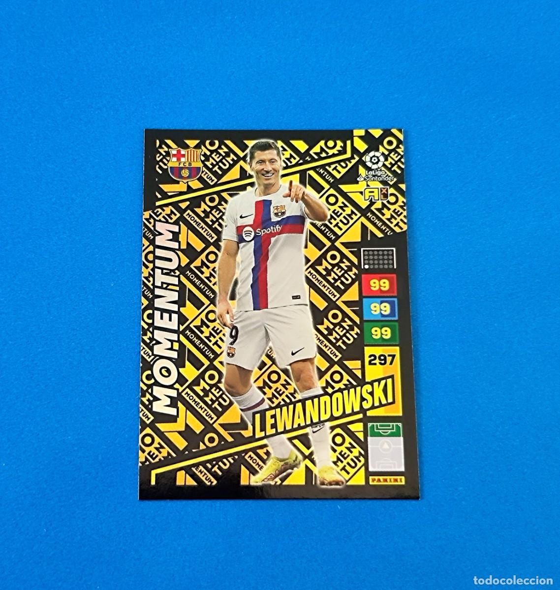 Cromos de f&uacute;tbol: Momentum 2022 2023 / 22 23 Barcelona Lewandowski