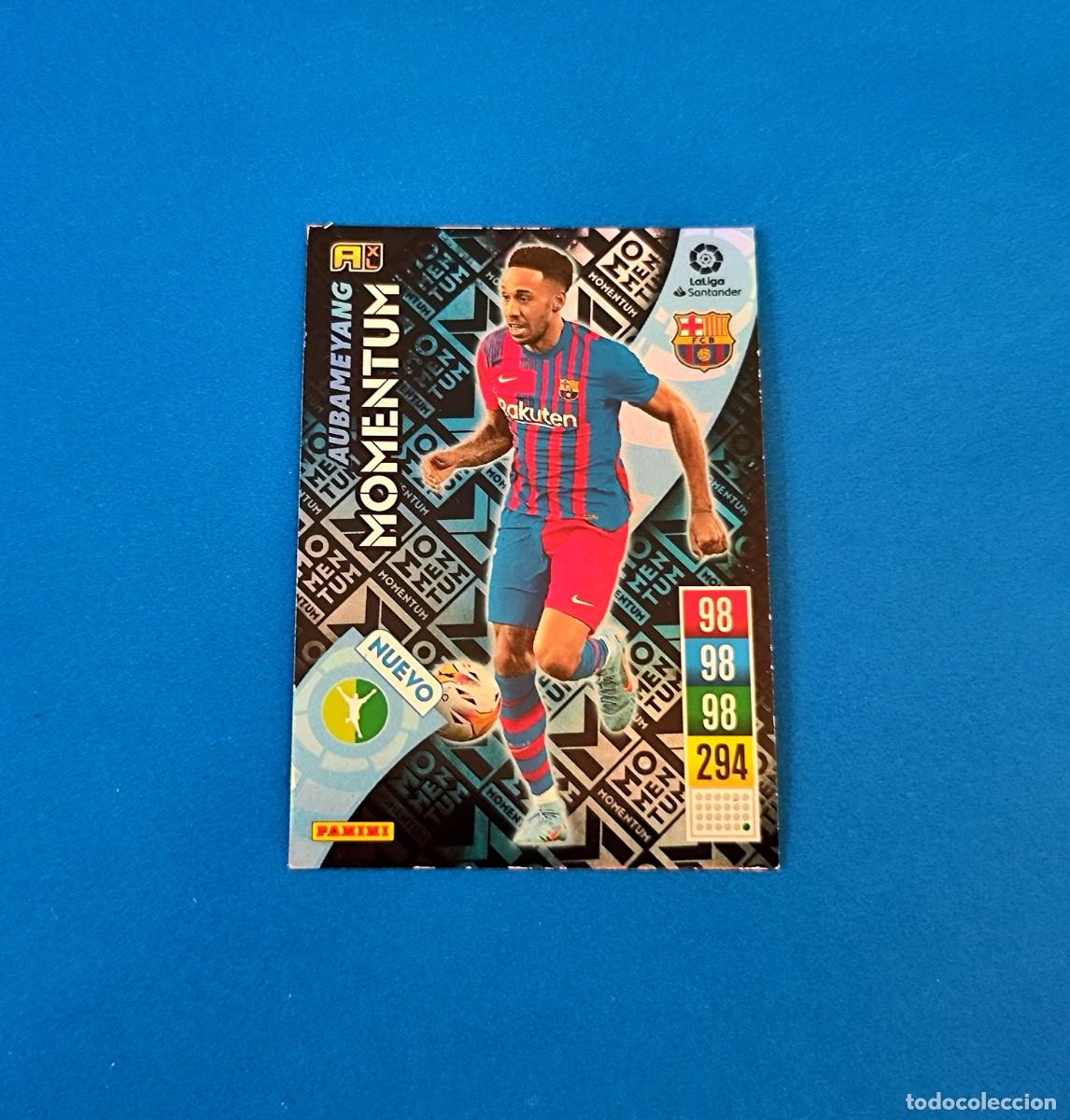 Cromos de f&uacute;tbol: Momentum 2021 2022 / 21 22 Barcelona Aubameyang