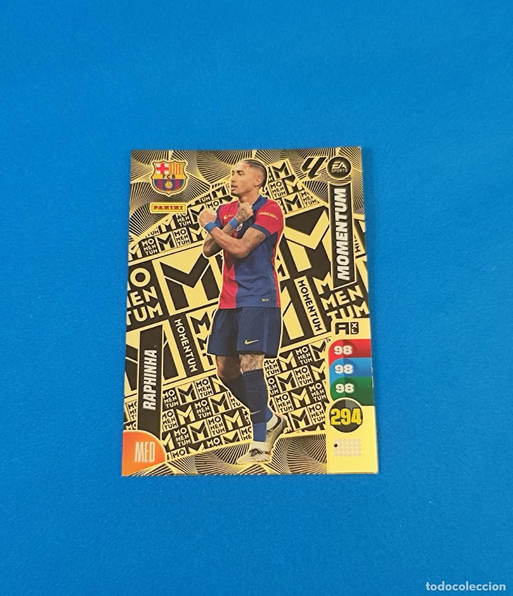 Cromos de f&uacute;tbol: Momentum 2024 2025 / 24 25 Barcelona Raphinha