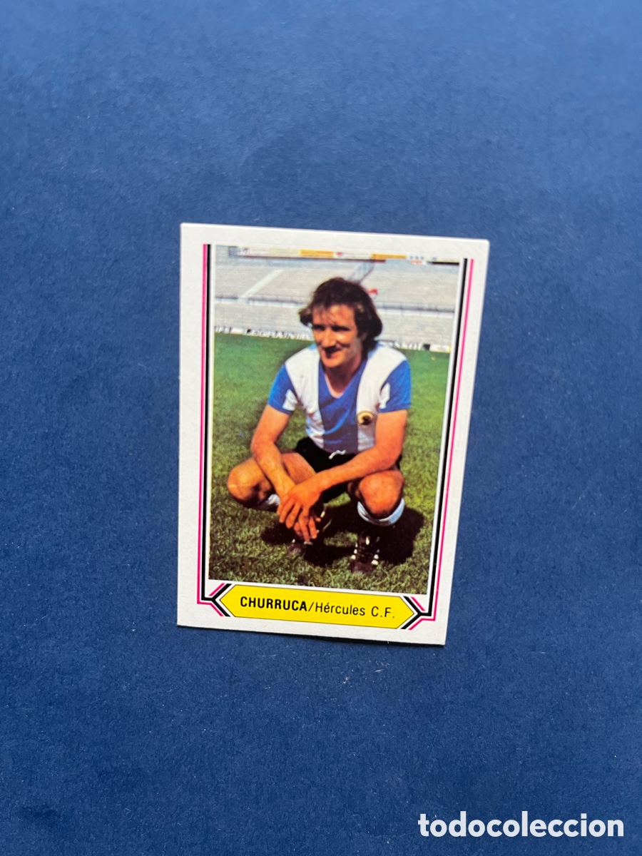 Cromos de f&uacute;tbol: Churruca Hercules ( Fichaje 1 ) Este 1980-81 nuevo sin pegar .