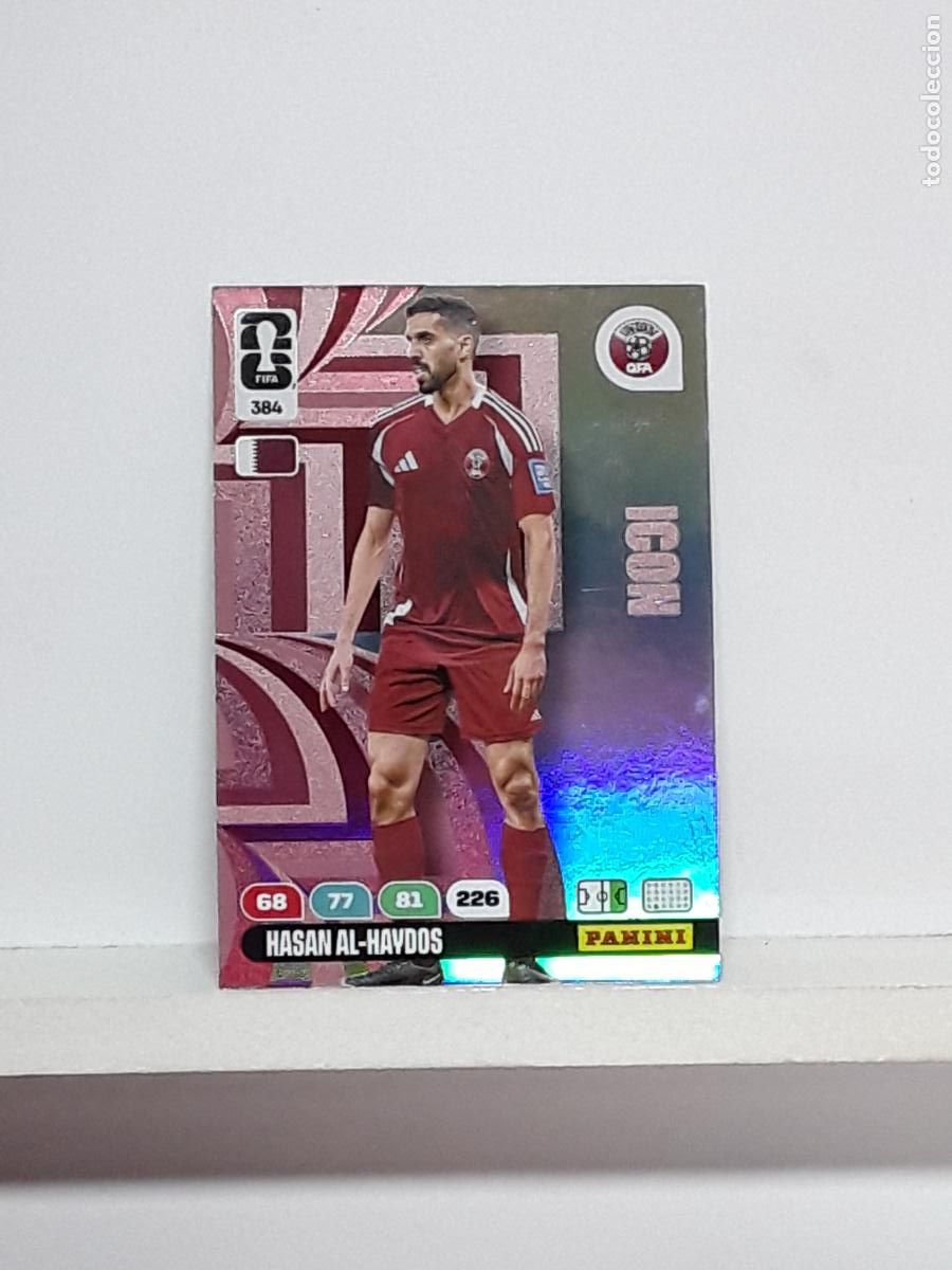 Cromos de f&uacute;tbol: ADRENALYN MUNDIAL 2026 WORLD CUP 26 ALBUM PANINI N 384 QATAR HASAN AL-HAYDOS