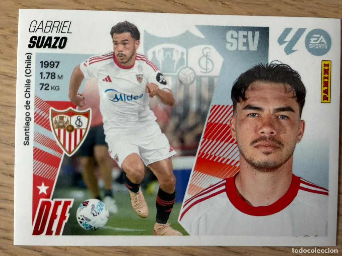 Cromos de f&uacute;tbol: FICHAJE 26 SUAZO SEVILLA 25 26 2025 2026 LIGA EA SPORTS COLECCIONES ESTE SIN PEGAR