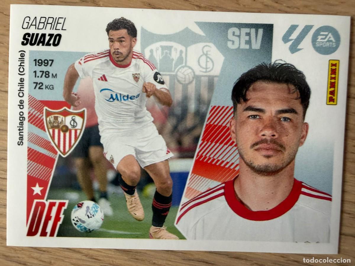 Cromos de f&uacute;tbol: FICHAJE 26 SUAZO SEVILLA 25 26 2025 2026 LIGA EA SPORTS COLECCIONES ESTE SIN PEGAR