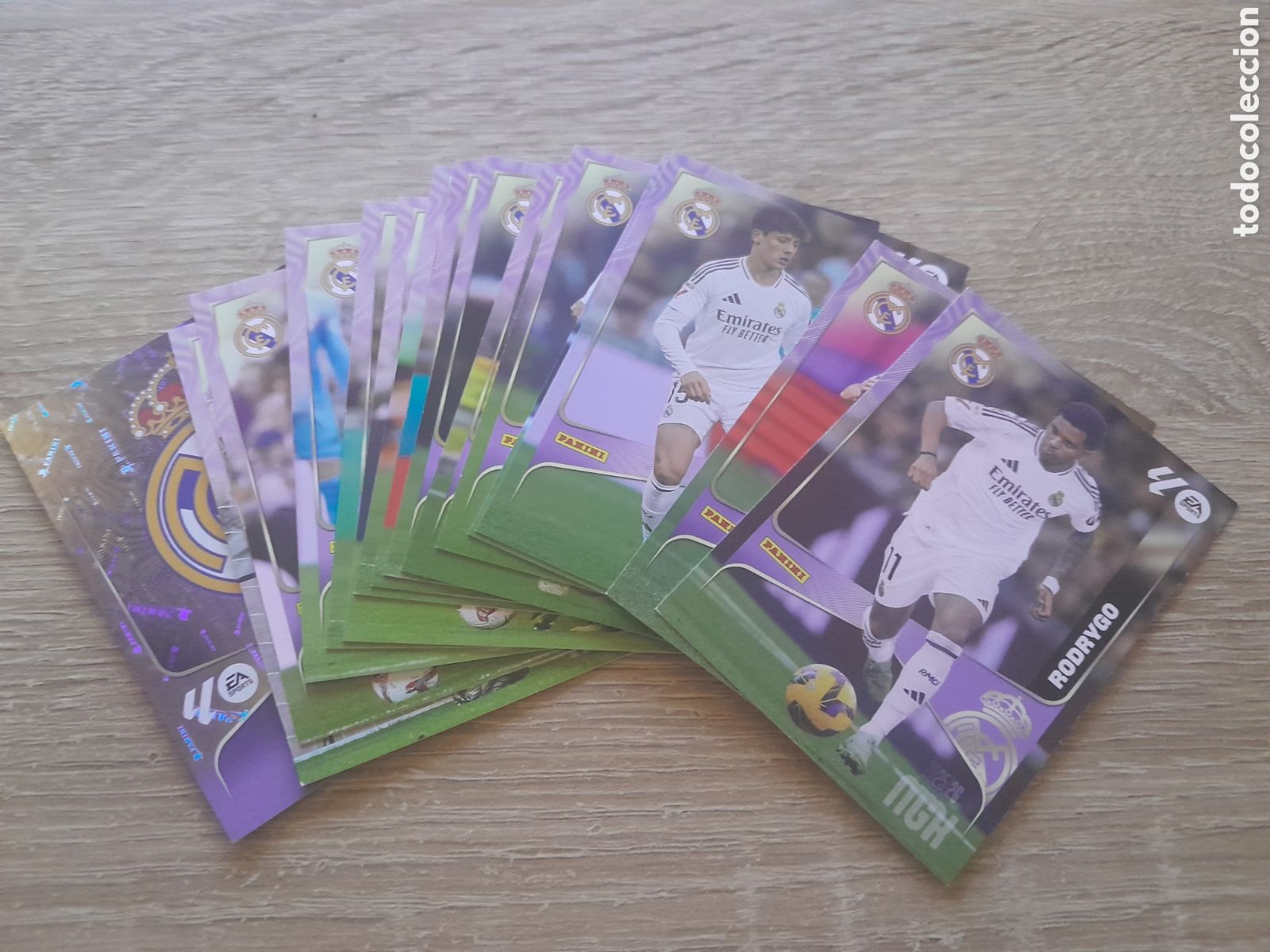 Cromos de f&uacute;tbol: lote 15 cromos real madrid megacracks 2025 2026 diferentes