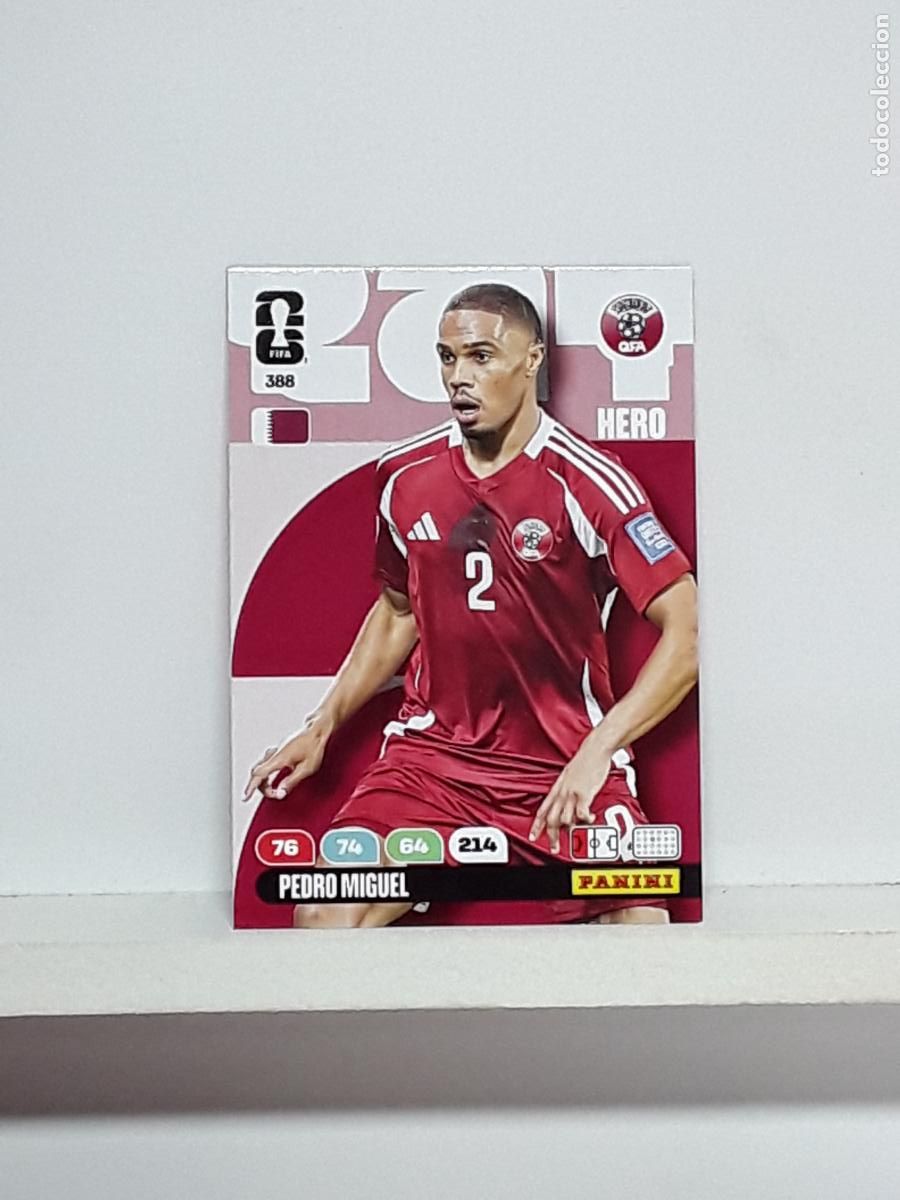 Cromos de f&uacute;tbol: ADRENALYN MUNDIAL 2026 WORLD CUP 26 ALBUM PANINI N 388 QATAR PEDRO MIGUEL