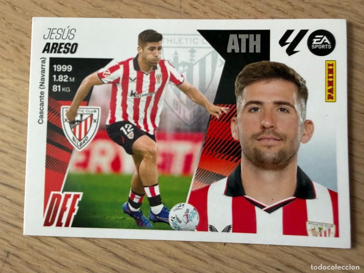 Cromos de f&uacute;tbol: FICHAJE 32 ARESO ATHLETIC BILBAO 25 26 2025 2026 LIGA EA SPORTS COLECCIONES ESTE SIN PEGAR