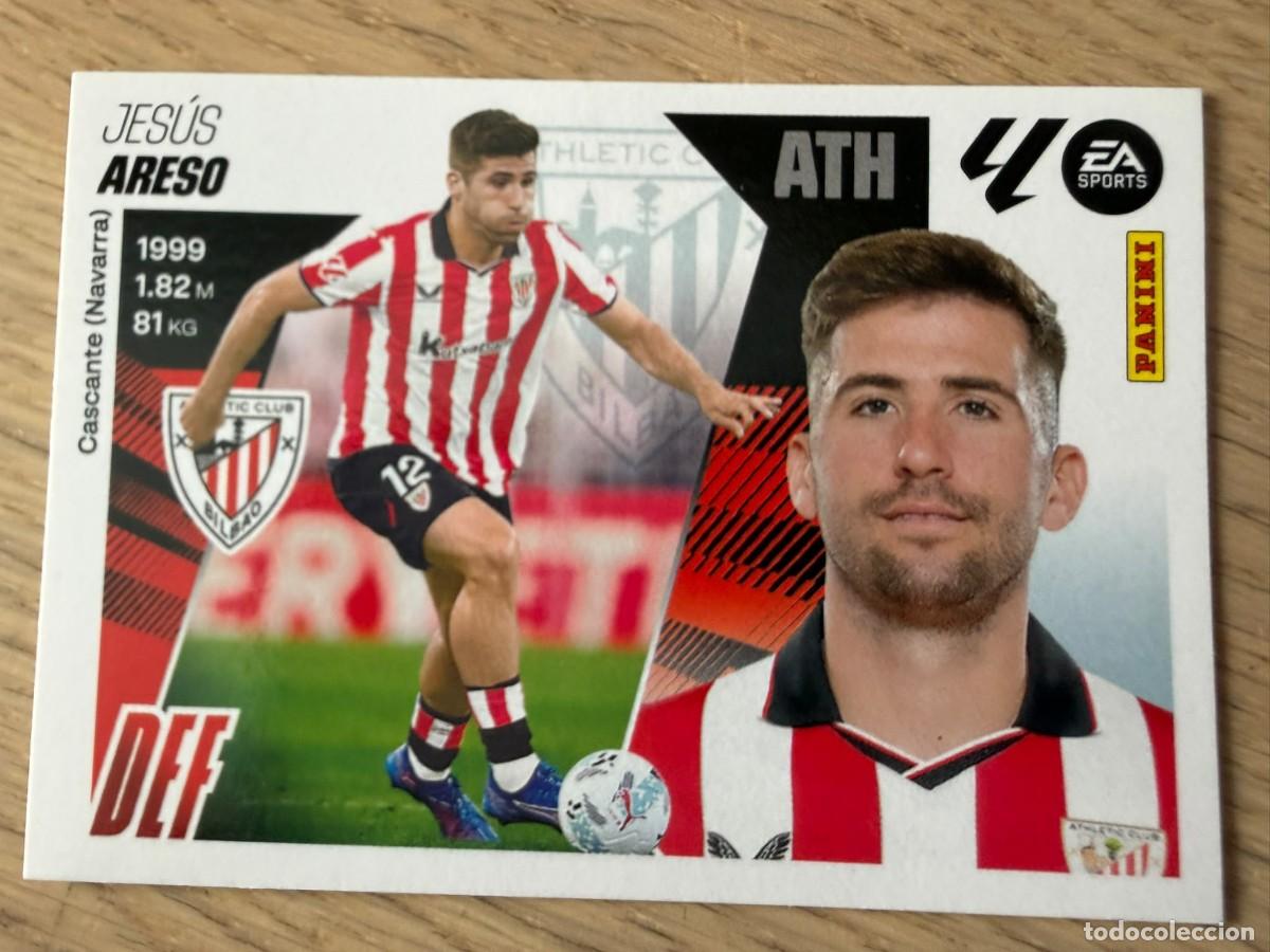 Cromos de f&uacute;tbol: FICHAJE 32 ARESO ATHLETIC BILBAO 25 26 2025 2026 LIGA EA SPORTS COLECCIONES ESTE SIN PEGAR