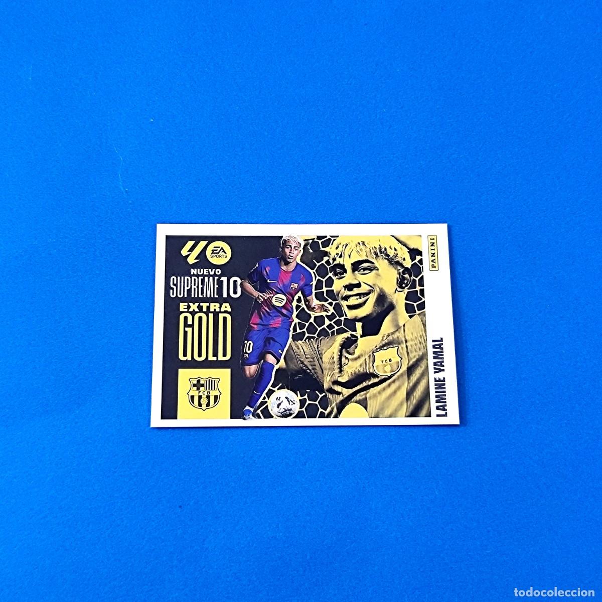 Cromos de f&uacute;tbol: Liga Este 2024 2025 / 24 25 Extra Gold Supreme 10 Lamine Yamal Barcelona