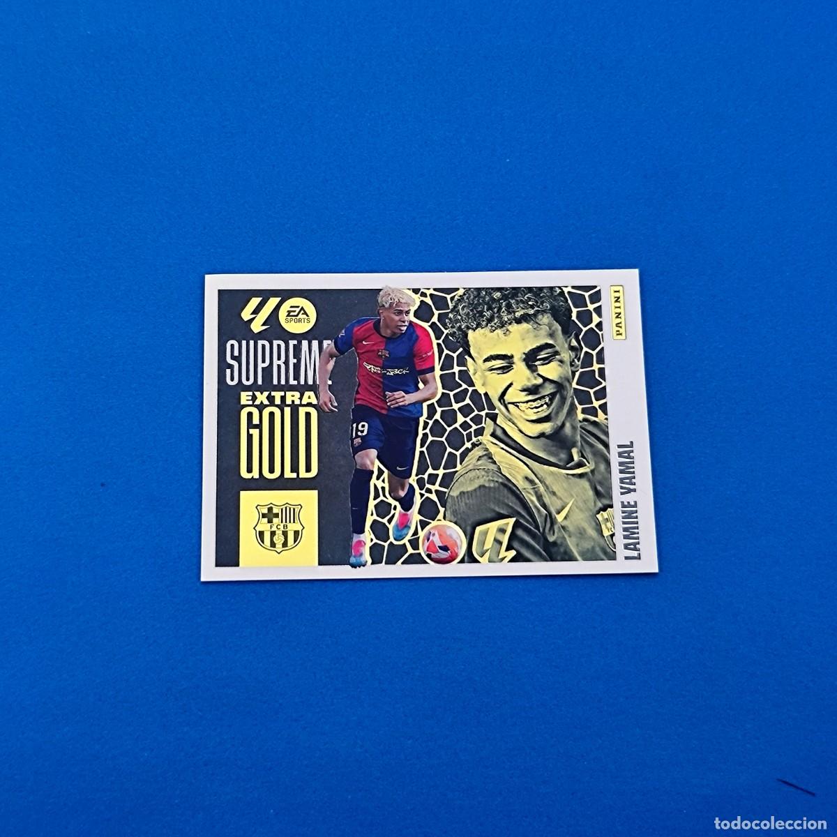 Cromos de f&uacute;tbol: Liga Este 2024 2025 / 24 25 Extra Gold Supreme Lamine Yamal Barcelona