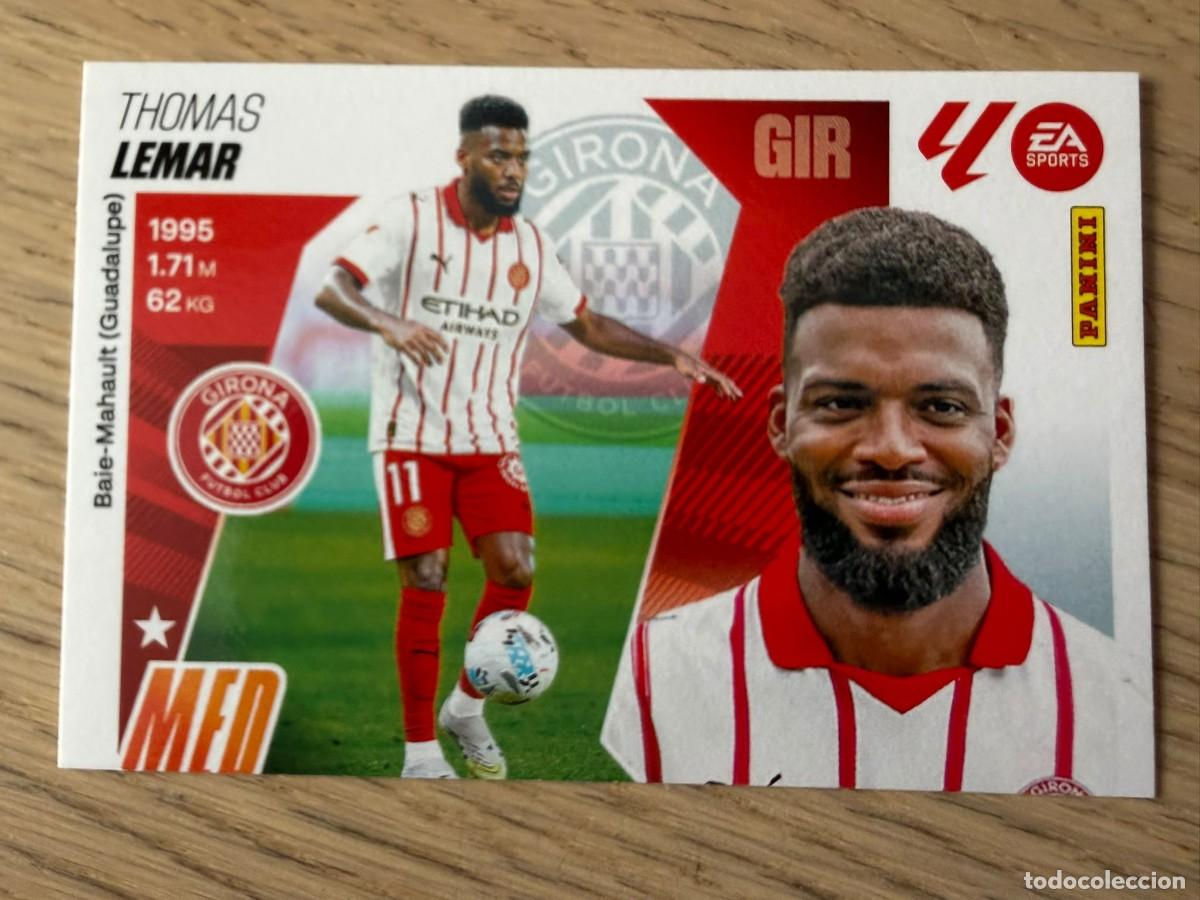 Cromos de f&uacute;tbol: FICHAJE 40 LEMAR GIRONA 25 26 2025 2026 LIGA EA SPORTS COLECCIONES ESTE SIN PEGAR MAL CORTADO PANINI