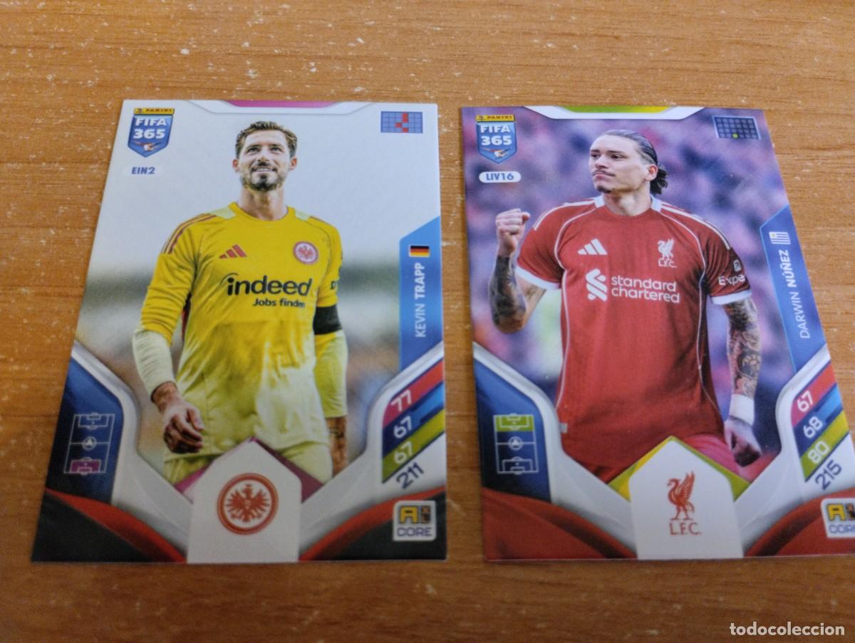 Cromos de f&uacute;tbol: Lote dos cartas FIFA 365 de Panini.