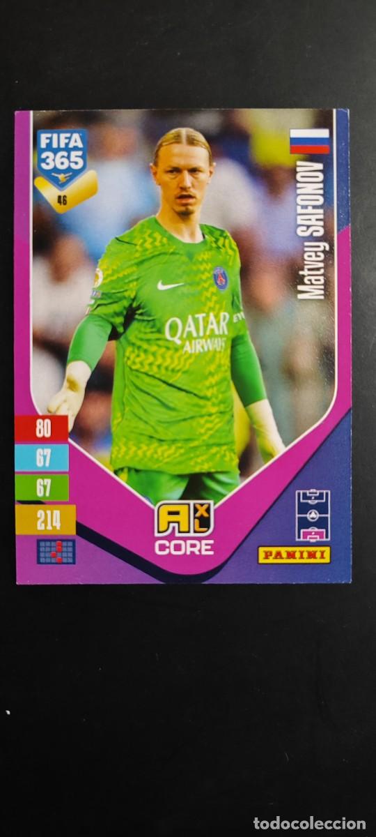 Cromos de f&uacute;tbol: ADRENALYN XL FIFA 365 2027 CARD CORE SAFONOV PSG # 46 PANINI