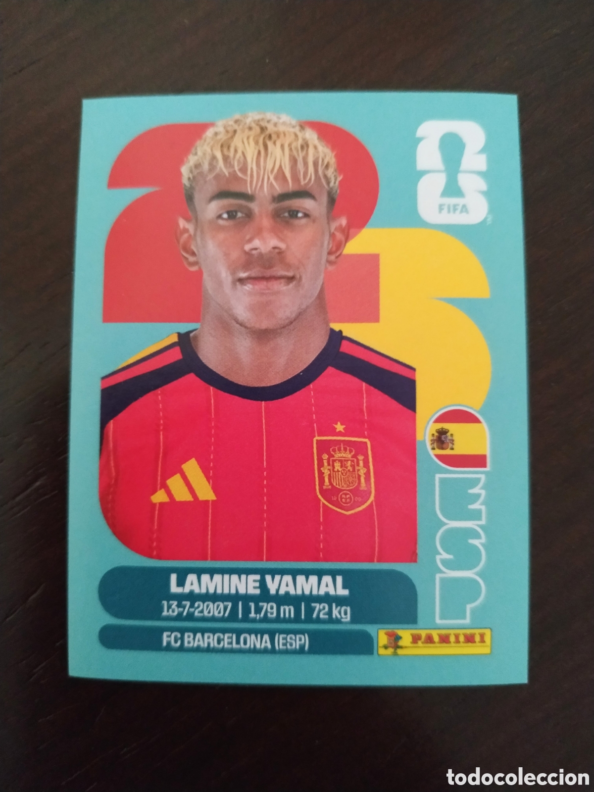 Cromos de f&uacute;tbol: ESP 15 LAMINE YAMAL ESPA&Ntilde;A MUNDIAL FIFA WORLD CUP 2026 26 PANINI STICKERS NUEVO