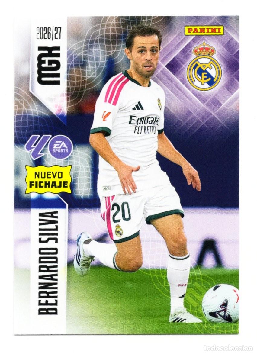 Cromos de f&uacute;tbol: 488 BERNARDO SILVA NUEVO FICHAJE REAL MADRID MEGACRACKS 26 27 2026 2027