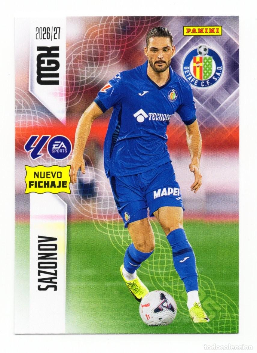 Cromos de f&uacute;tbol: 457 SAZONOV NUEVO FICHAJE GETAFE MEGACRACKS 26 27 2026 2027