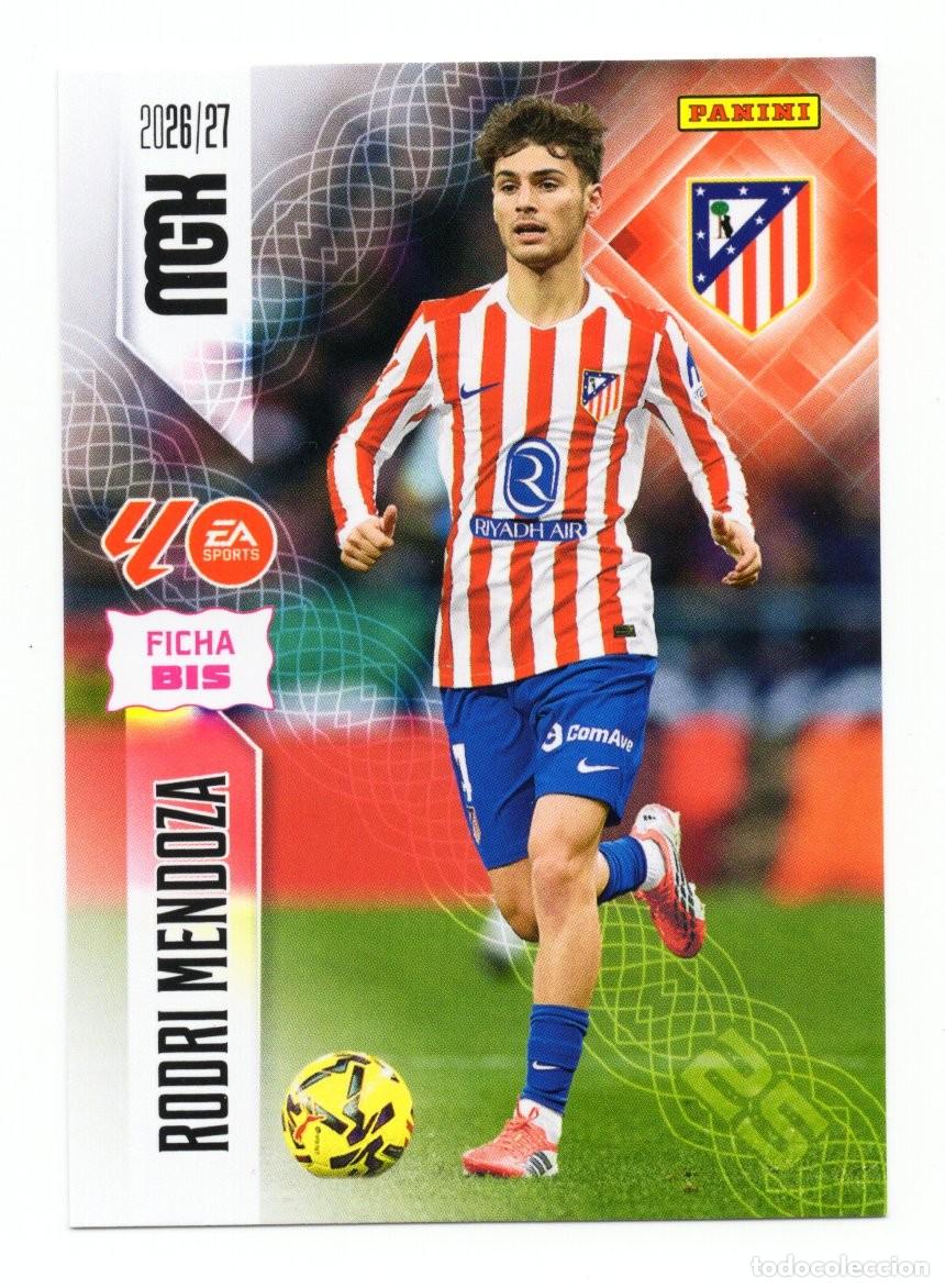 Cromos de f&uacute;tbol: 63 BIS RODRI MENDOZA ATLETICO DE MADRID MEGACRACKS 26 27 2026 2027