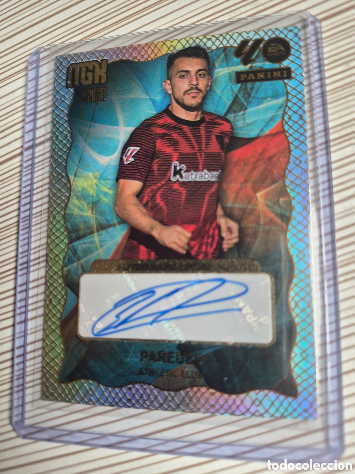 Cromos de f&uacute;tbol: MEGACRACKS 2026 2027 AUTOGRAFO PAREDES ATH.BILBAO AO 02 CARDS AUTOGRAFO ORIGINAL