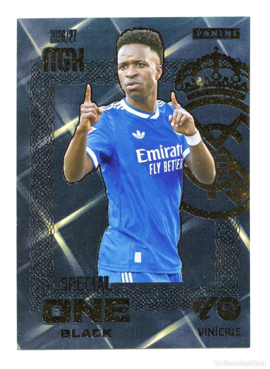 Football Stickers: VINICIUS SPECIAL ONE BLACK REAL MADRID MEGACRACKS 26 27