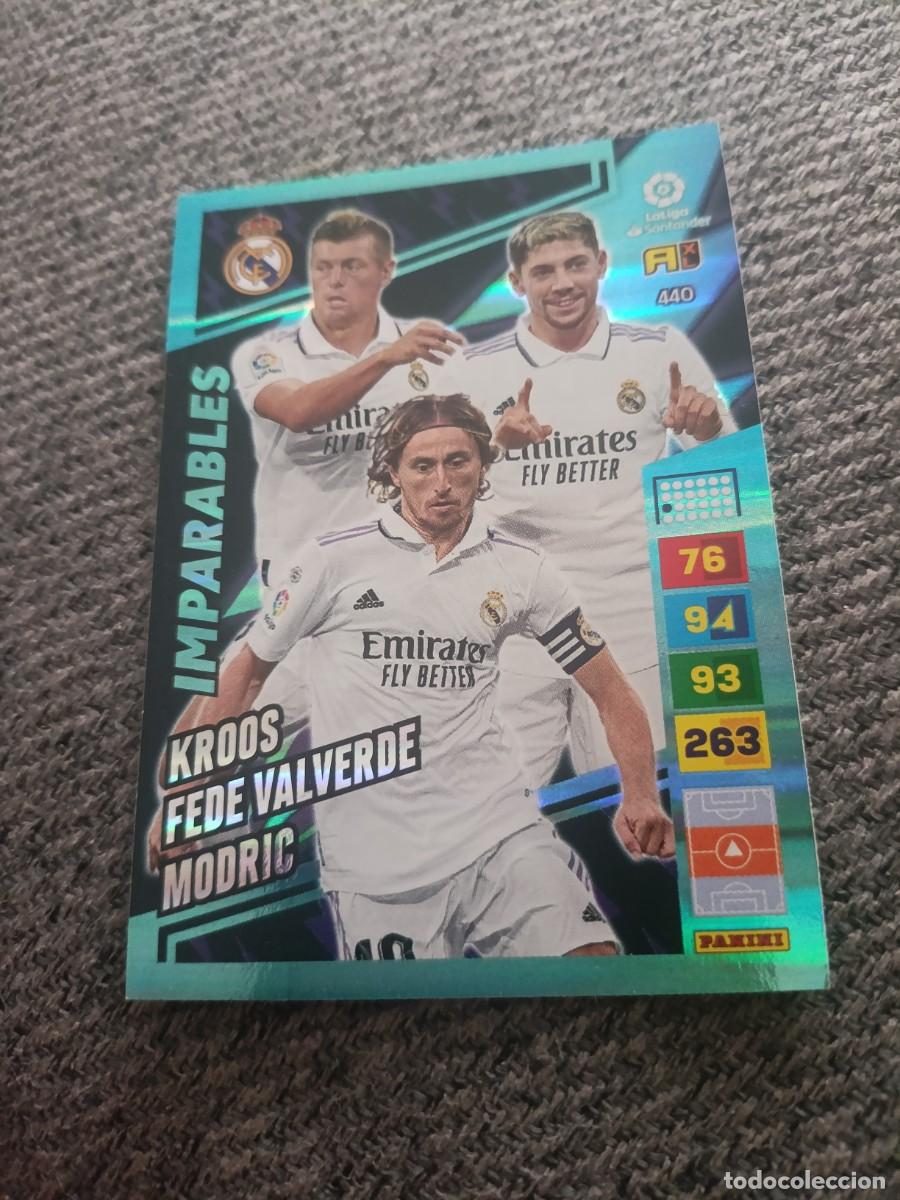 Cromos de f&uacute;tbol: Adrenalyn 22/23 Imparables Real Madrid,Kross/Valverde/Modric