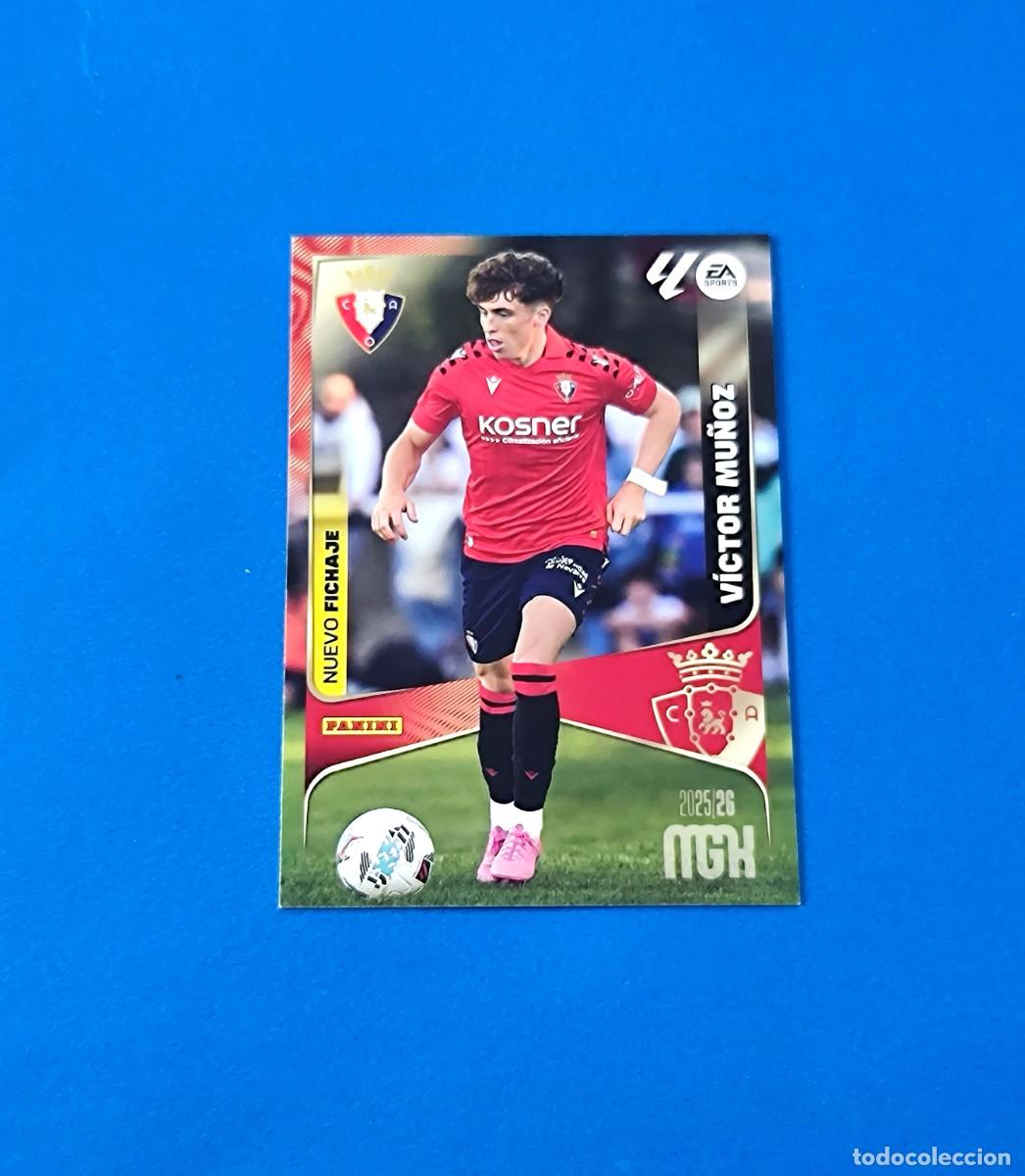 Fu&szlig;ball-Sticker: Megacracks 2025 2026 / 25 26 V&iacute;ctor Mu&ntilde;oz 455 Osasuna Nuevo Fichaje