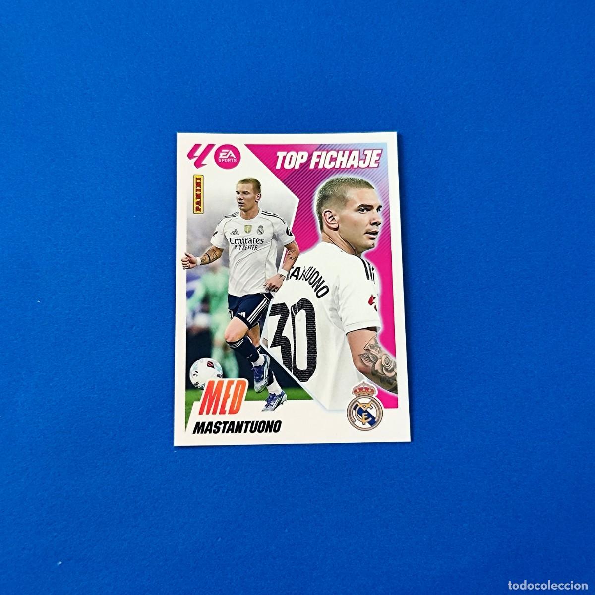 Cromos de f&uacute;tbol: Liga Este 2025 2026 / 25 26 Mastantuono Top Fichaje Real Madrid n&ordm; 68