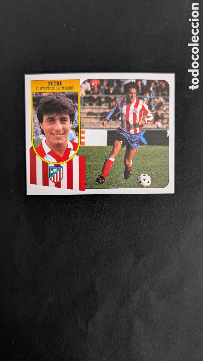 Cromos de f&uacute;tbol: FUTRE ATLETICO MADRID CART&Oacute;N LIGA ESTE 1991/92 91 92 NUNCA PEGADO SIN PEGAR