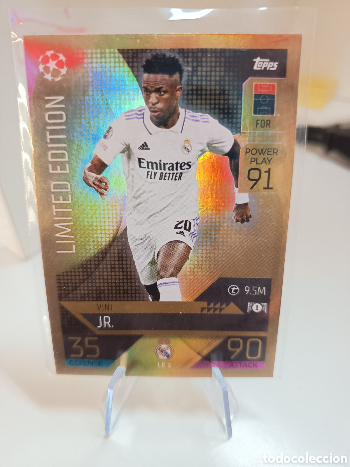 Cromos de f&uacute;tbol: TOPPS MATCH ATTAX 2022 2023 UEFA 22 23 LIMITED EDITION LE 2 VINI JR