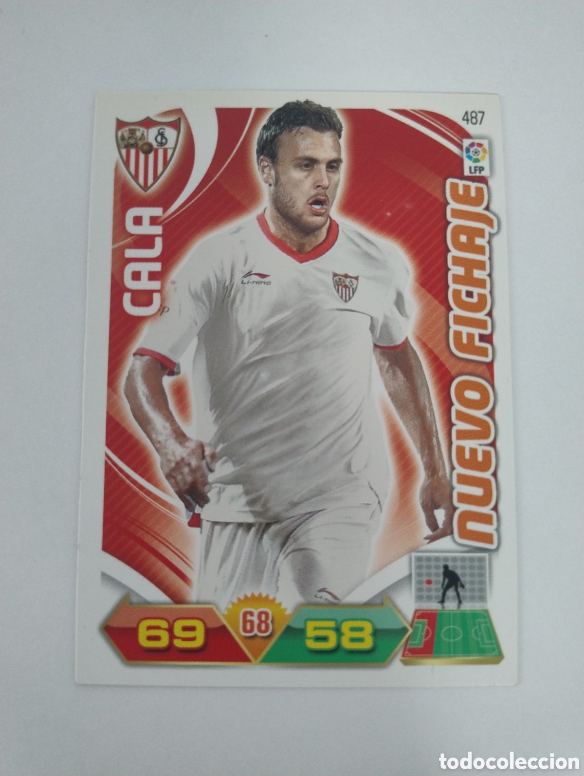 Cromos de f&uacute;tbol: 487 - Cala - Sevilla - Adrenalyn XL Liga 2011 - 2012 Nuevo Fichaje