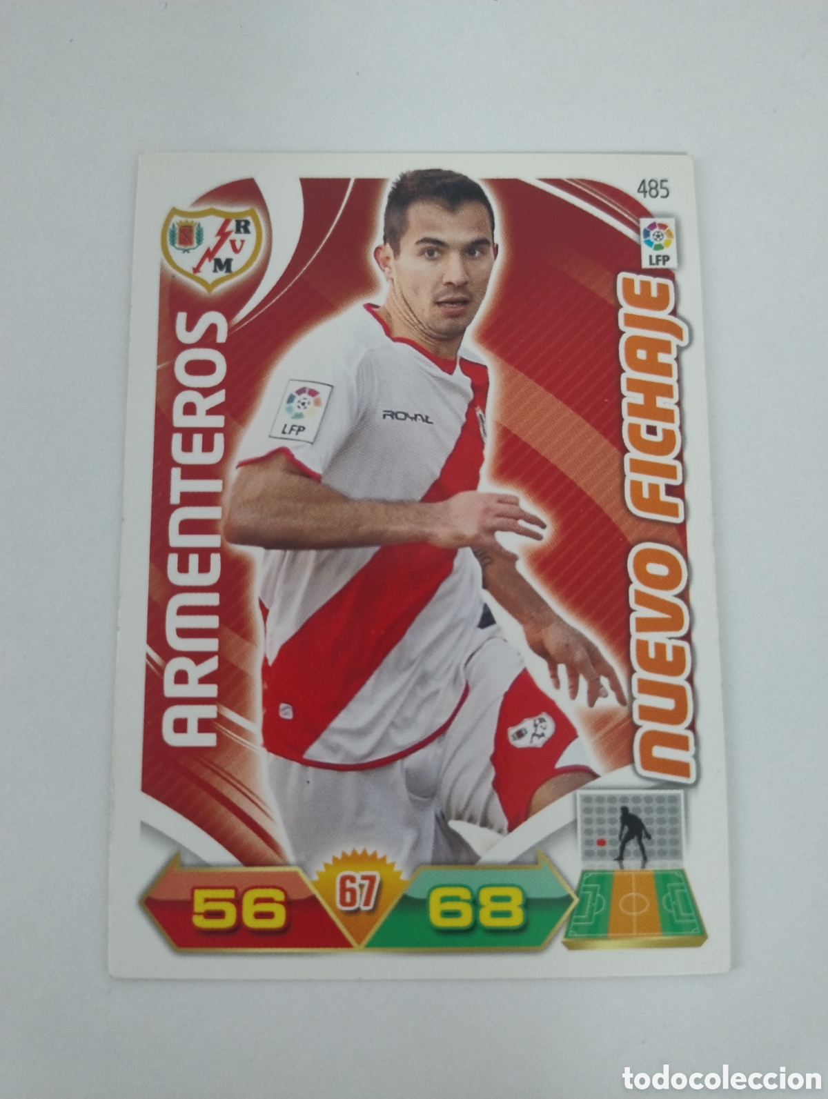 Cromos de f&uacute;tbol: 485 - Armenteros - Rayo Vallecano - Adrenalyn XL Liga 2011 - 2012 Nuevo Fichaje