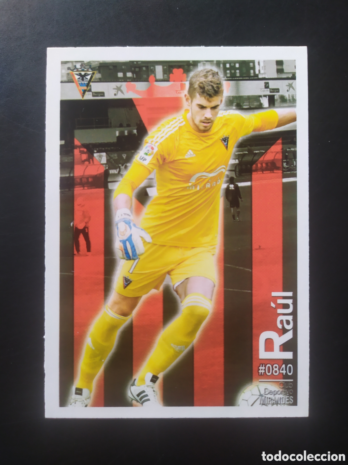 Football Stickers: Mundicromo fichas Liga 2015 2016 15 16 Ra&uacute;l n&deg; 840 Mirandes