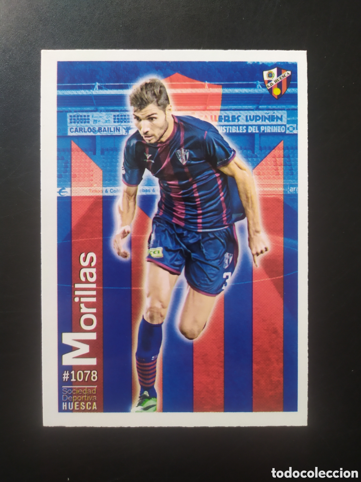 Cromos de f&uacute;tbol: Mundicromo fichas Liga 2015 2016 15 16 Morillas n&deg; 1078 Huesca
