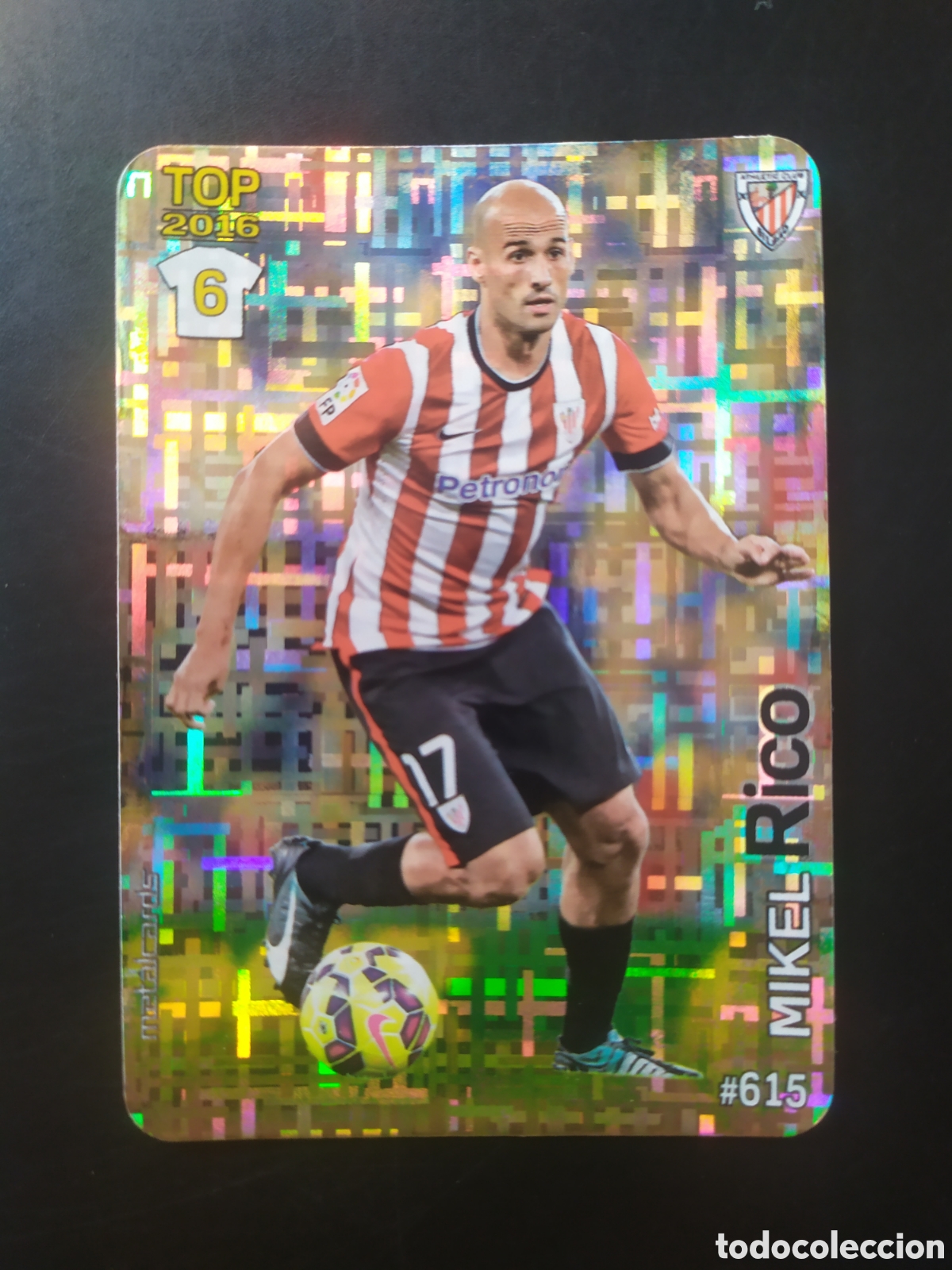 Cromos de Futebol: Mundicromo fichas Liga 2015 2016 15 16 Mikel Rico brillo tetris n&deg; 615 Athletic Bilbao