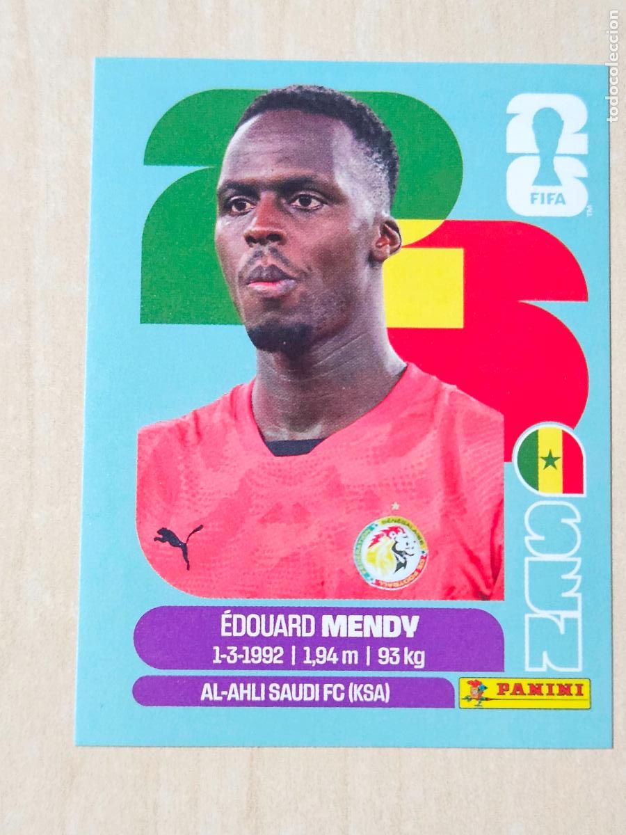 Cromos de f&uacute;tbol: CROMO SE2 SEN 2 EDUARD MENDY SENEGAL - MUNDIAL FIFA WORLD CUP 2026 STICKER PANINI SIN PEGAR