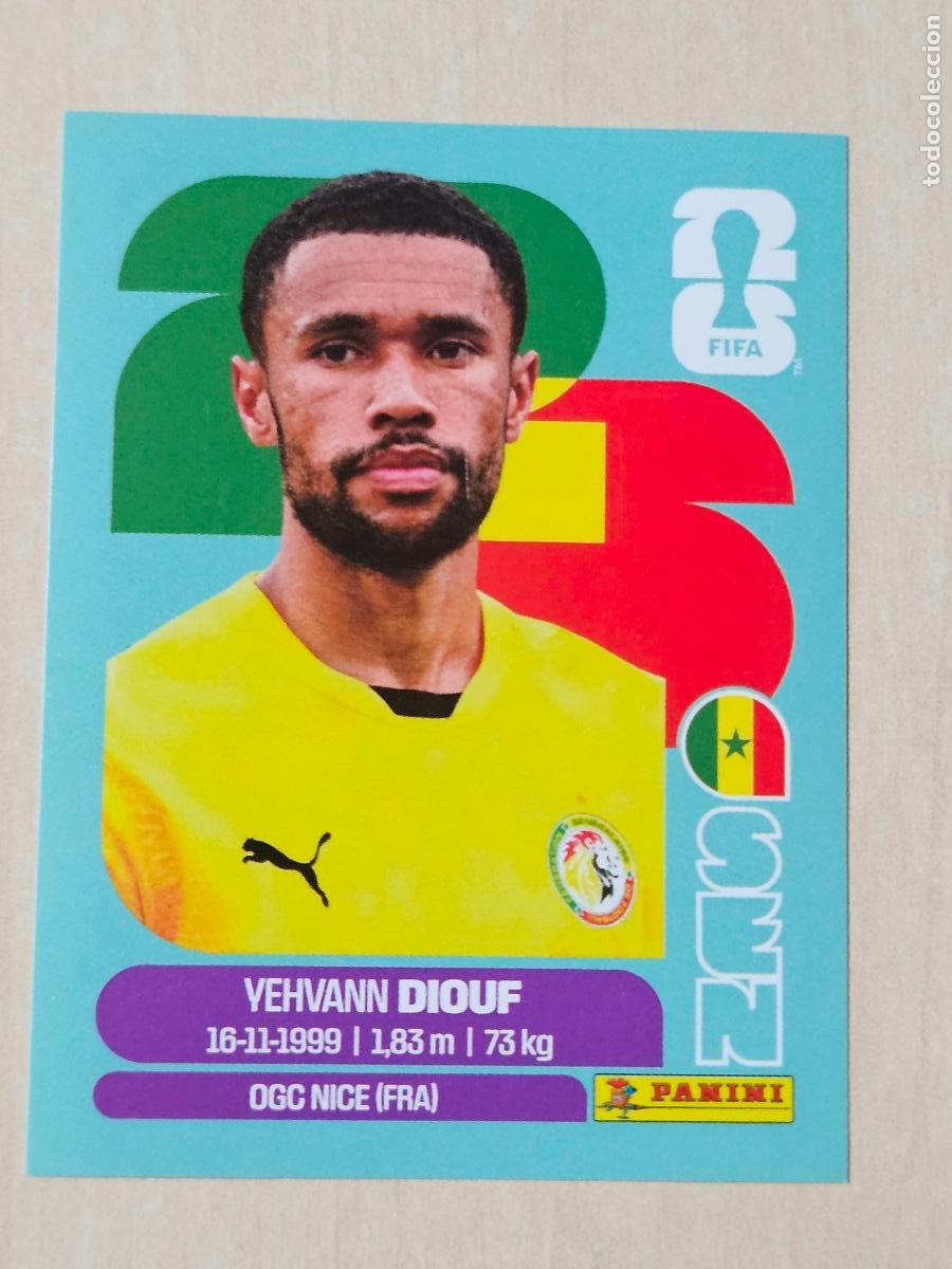 Cromos de f&uacute;tbol: CROMO SE3 SEN 3 YEHVANN DIOUF SENEGAL - MUNDIAL FIFA WORLD CUP 2026 STICKER PANINI SIN PEGAR