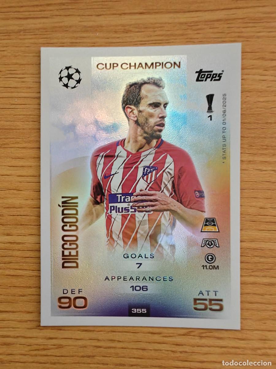 Football Stickers: Diego G&oacute;din 355 Match Attax 25 26 Cup Champion Atl&eacute;tico de Madrid 2025 2026
