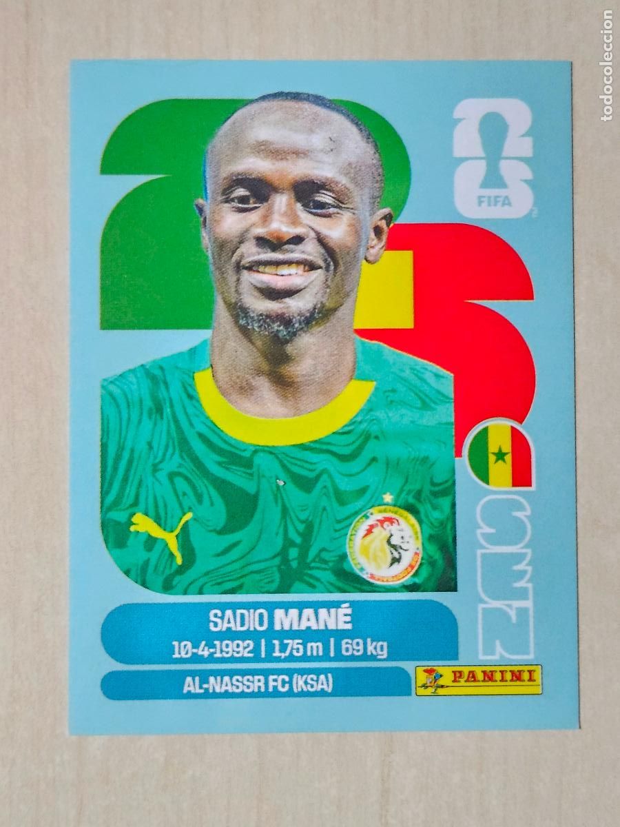 Cromos de f&uacute;tbol: CROMO SEN15 SEN 15 SADIQ MANE SENEGAL - MUNDIAL FIFA WORLD CUP 2026 STICKER PANINI SIN PEGAR