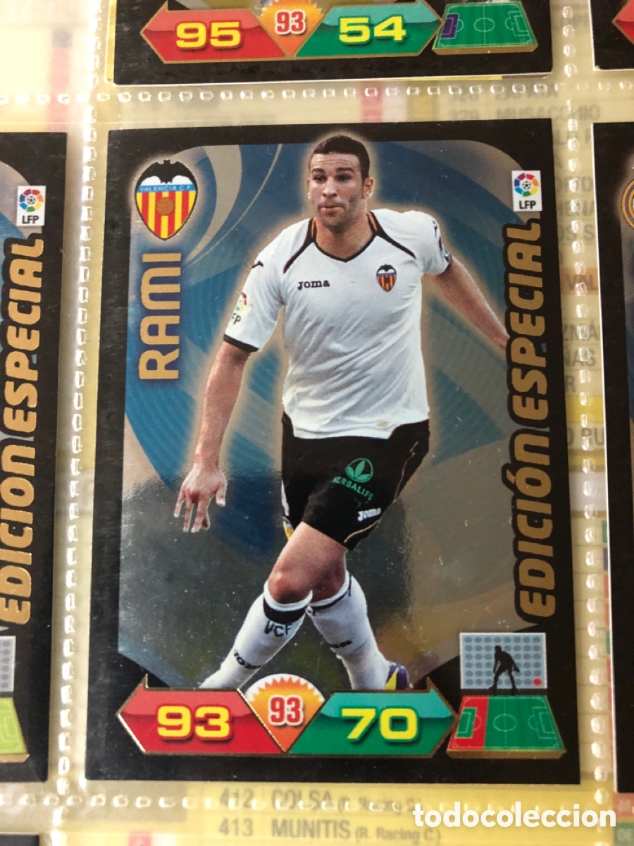 Cromos de f&uacute;tbol: RAMI EDICION ESPECIAL VALENCIA ADRENALYN XL 2011 2012 PANINI 11 12