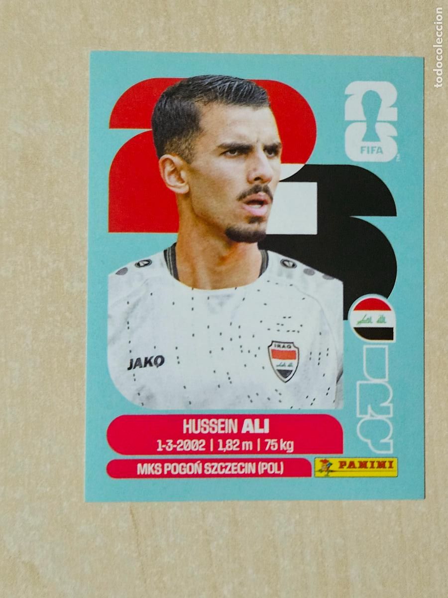 Cromos de f&uacute;tbol: CROMO IRQ4 IRQ 4 HUSSEIN ALI IRAK - MUNDIAL FIFA WORLD CUP 2026 STICKER PANINI SIN PEGAR