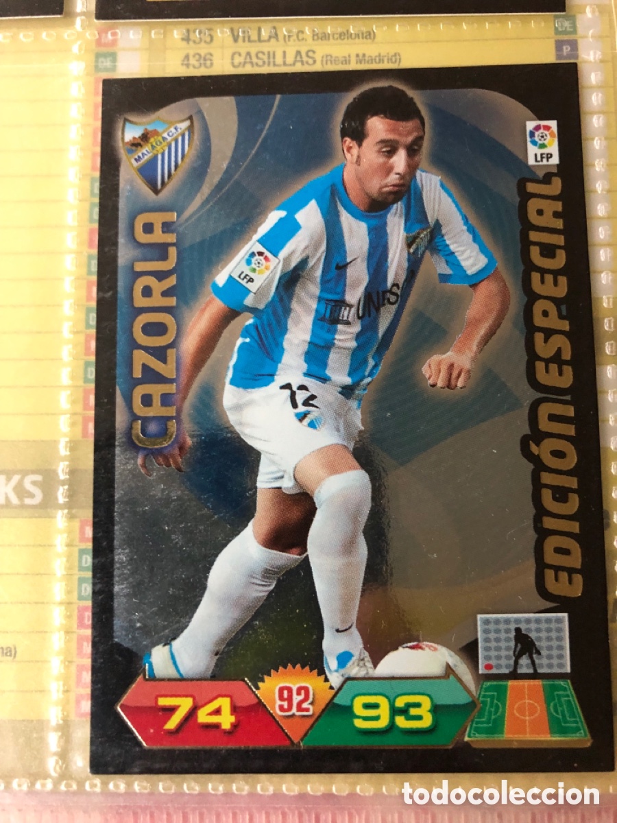 Cromos de f&uacute;tbol: CAZORLA EDICION ESPECIAL MALAGA ADRENALYN 2011 2012 PANINI 11 12 PERFECTO ESTADO UNIFICO ENVIOS