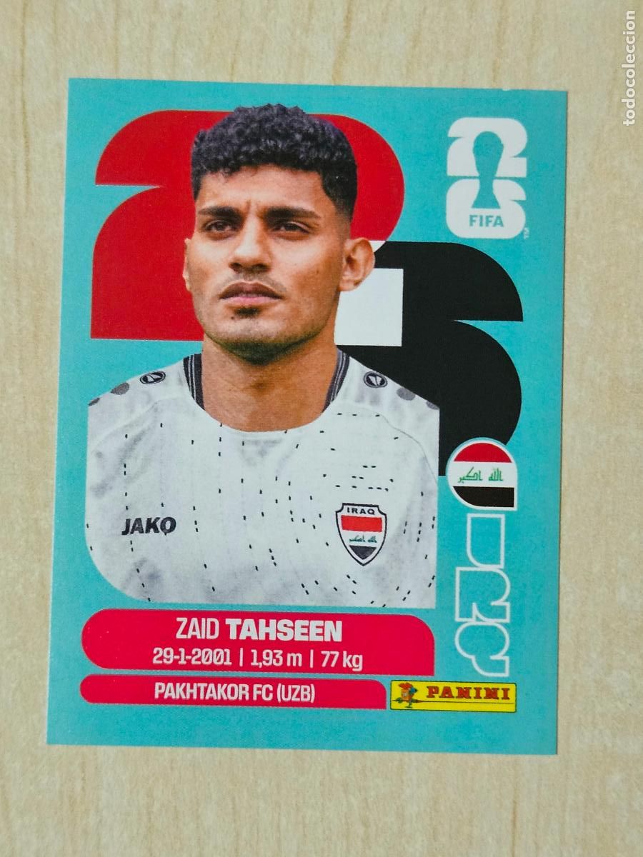 Cromos de f&uacute;tbol: CROMO IRQ7 IRQ 7 ZAID TAHSEEN IRAK - MUNDIAL FIFA WORLD CUP 2026 STICKER PANINI SIN PEGAR