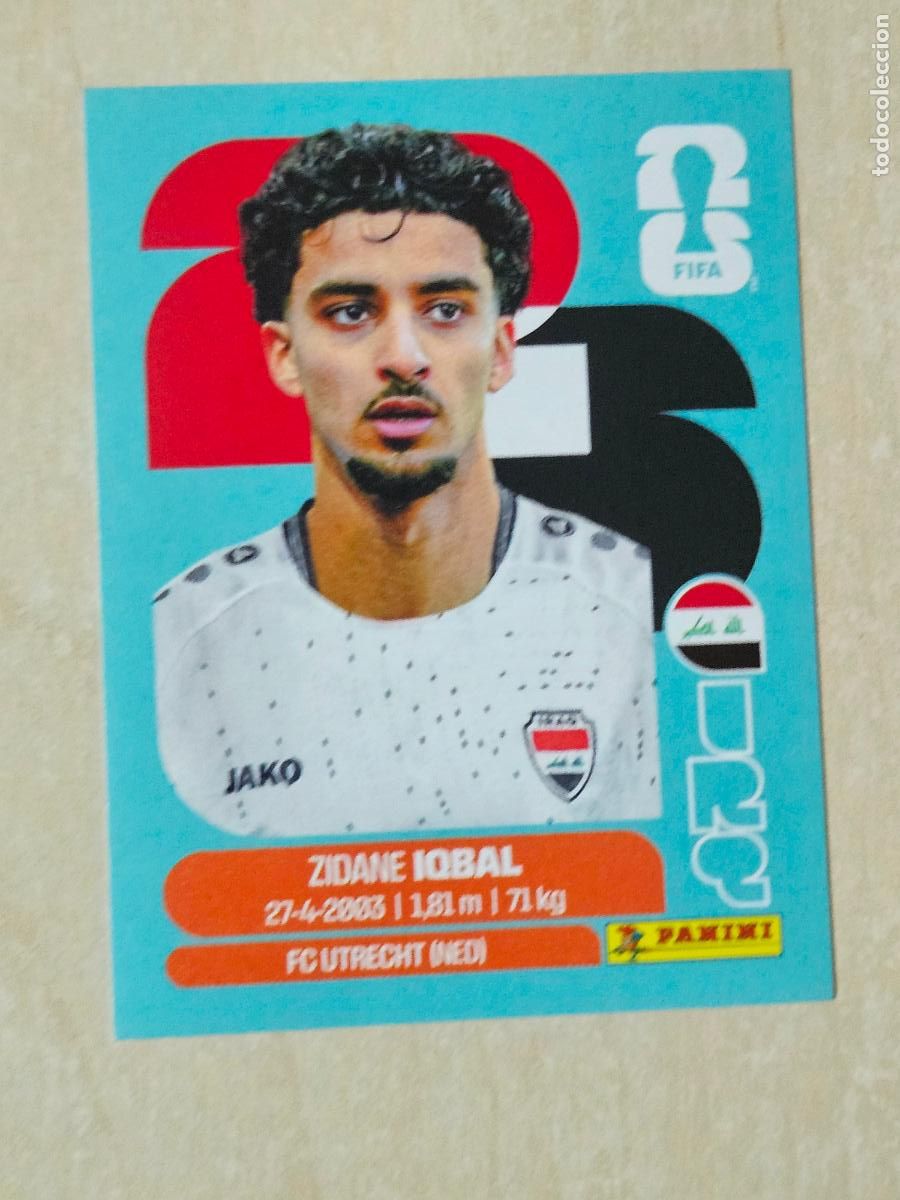 Cromos de f&uacute;tbol: CROMO IRQ9 IRQ 9 ZIDANE IOBAL IRAK - MUNDIAL FIFA WORLD CUP 2026 STICKER PANINI SIN PEGAR
