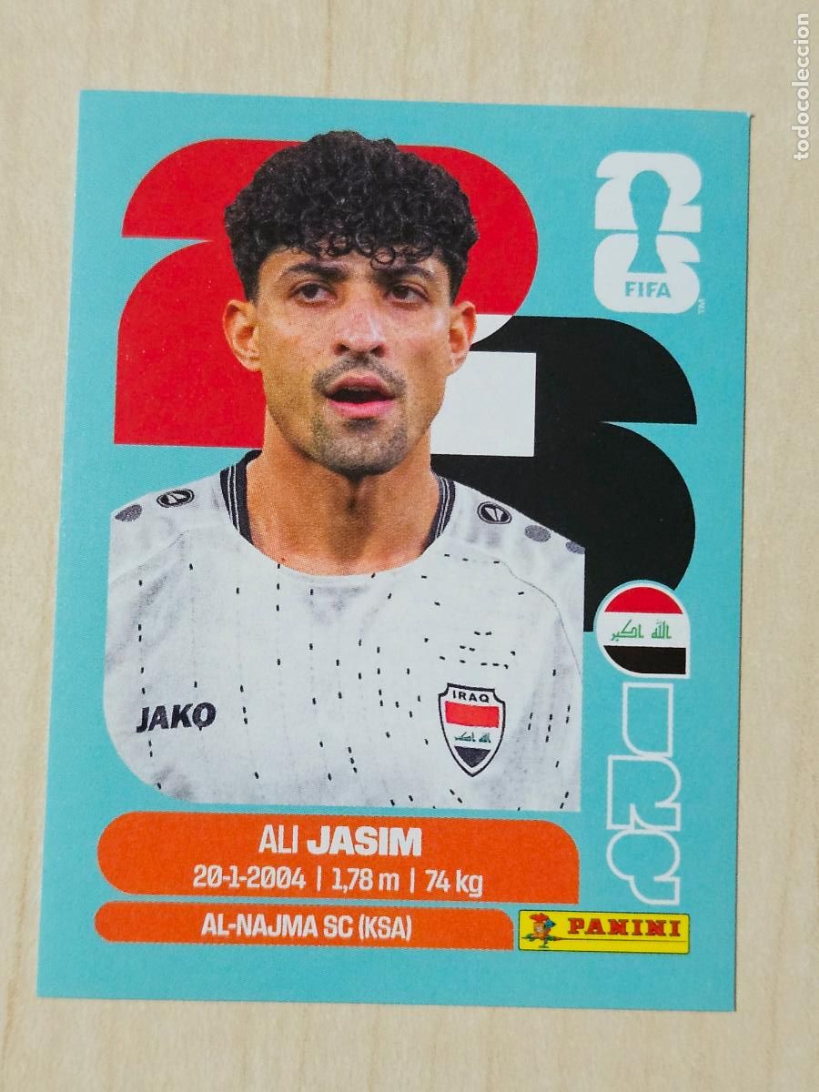 Cromos de f&uacute;tbol: CROMO IRQ12 IRQ 12 ALI JASIM IRAK - MUNDIAL FIFA WORLD CUP 2026 STICKER PANINI SIN PEGAR