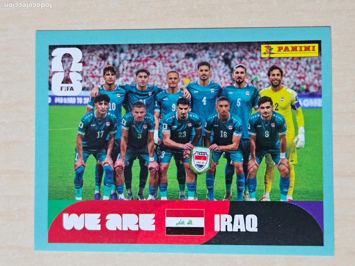 Cromos de f&uacute;tbol: CROMO IRQ13 IRQ 13 ALINEACION IRAK - MUNDIAL FIFA WORLD CUP 2026 STICKER PANINI SIN PEGAR