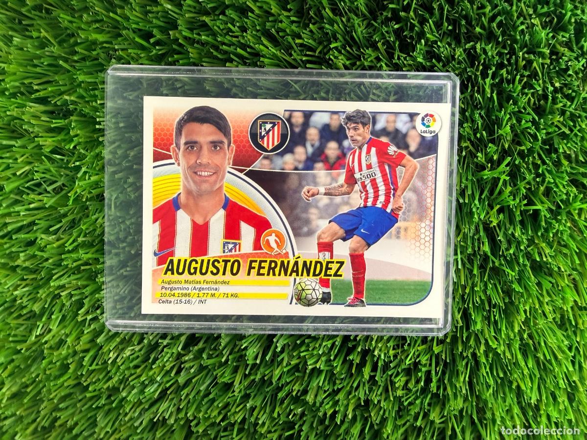 Cromos de f&uacute;tbol: N&ordm; 10 Augusto Fern&aacute;ndez Atl&eacute;tico de Madrid Liga Este 16 17